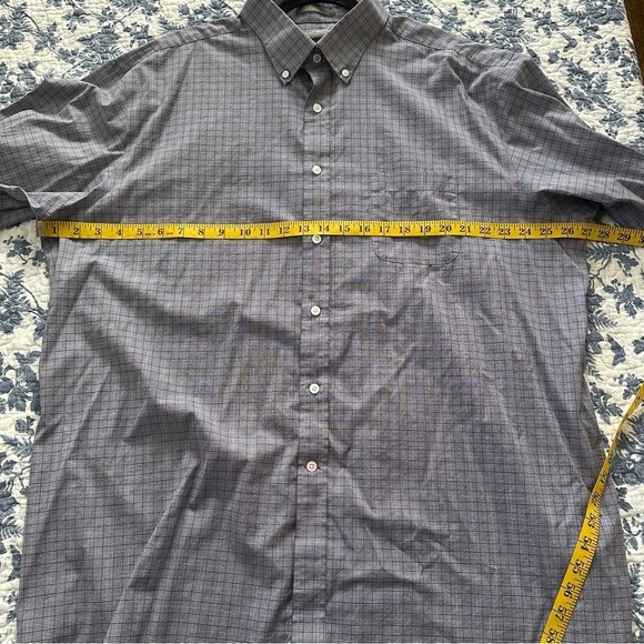 Daniel Cremieux Signature Collection Shirt Blue Plaid Burgandy Stripe Size XXL - Picture 8 of 10